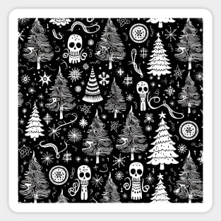 Black Christmas pattern Sticker